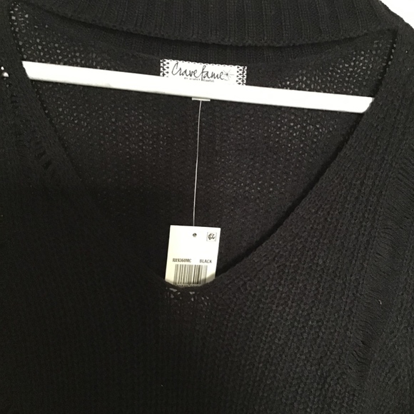 Almost Famous Ripped Choker Sweater - Picture 2 of 3